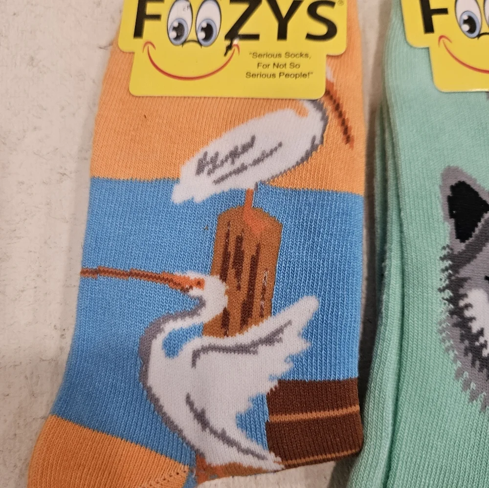 Foozys Socks Size 9-11 Serious Socks for not so Serious People!